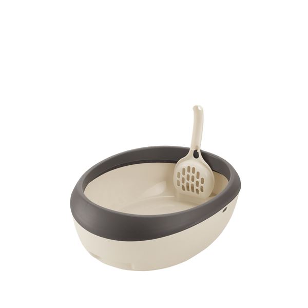 （まとめ）ラプレ ネコトイレ S ダークグレー (ペット用品) (×5セット）【代引不可】[21]