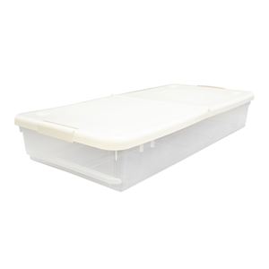 ベッド下 収納ケース 衣類収納 幅45cm S ロング 5個セット 半開閉可能 ふた付き 引き手付き とっても便利箱 ベッドルーム 寝室[21]｜本家屋
