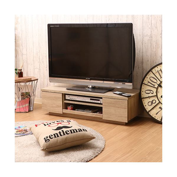 テレビ台 テレビボード 約幅100cm ホワイトオーク AV機器収納対応 引き出し付き 木目調 ローボード リビング ベッドルーム【代引不可】[21]