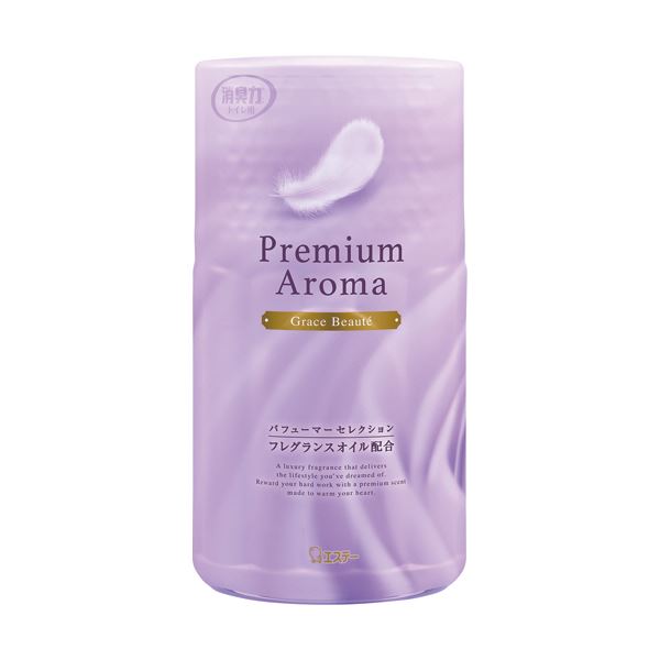 （まとめ）エステー トイレの消臭力 PremiumAroma グレイスボーテ 400ml 1セット（3個）【×5セット】[21]