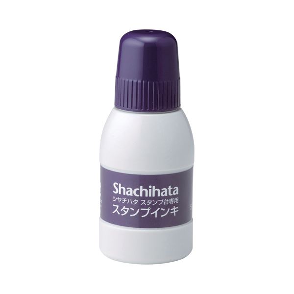 (まとめ) シヤチハタ スタンプ台専用補充インキ 40ml 紫 SGN-40-V 1個 【×30セット】[21]