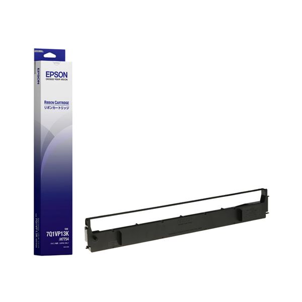 エプソン EPSON リボンカートリッジ #7754 黒 7Q1VP13K 1本 【×10セット】[21]
