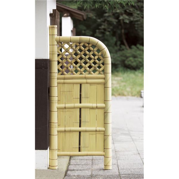 天然竹玉袖垣 約70cm幅 完成品【代引不可】[21]