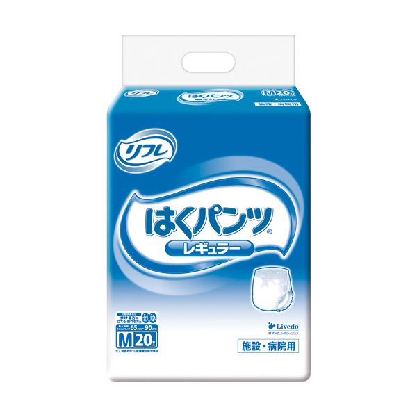 （まとめ）リブドゥコーポレーション リフレはくパンツ レギュラー M 1パック（20枚）【×5セット】[21]