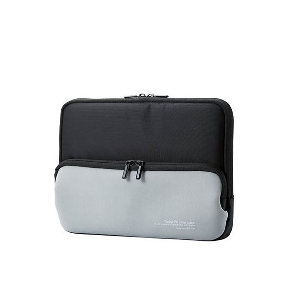 （まとめ） エレコム Surface Go/ポーチ/ネオプレン/ポケット付き/ブラック TB-MSG18NPPBK 【×2セット】[21]