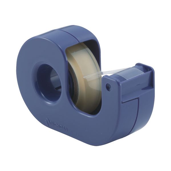 （まとめ）ニチバン セロテープ（まっすぐ切れるタイプ） 小巻カッター付 12mm×11m ブルー CT-12DCB 1個 【×50セット】[21]