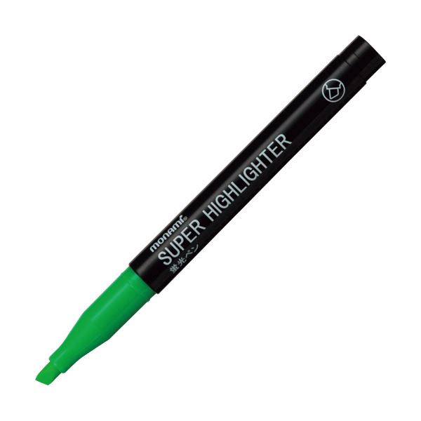 （まとめ） モナミ 蛍光ペン SUPERHIGHLIGHTER 緑 18404 1本 【×100セット】[21]