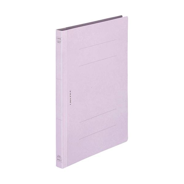 (まとめ) ライオン事務器 フラットファイル(環境)樹脂押え具 B5タテ 150枚収容 背幅18mm パープル A-522KB5S 1冊 【×50セット】[21]