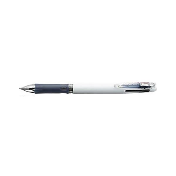 （まとめ） ゼブラ クリップオンスリム 3色ボールペン 0.7mm 本体色（軸色）：白/インク色：黒・赤・青 【×20セット】[21]