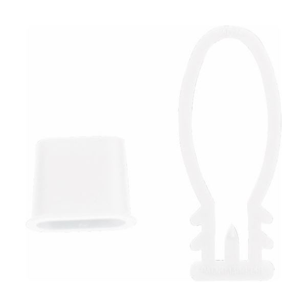 (まとめ) TRUSCO みかんネット用留め具 白 BET-W-10 1袋(10個) 【×20セット】[21]