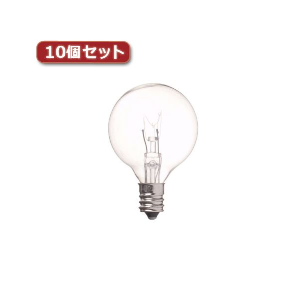 （まとめ）YAZAWA ベビーボール球 G40 E12 40W クリア10個セット G401240CX10【×2セット】[21]