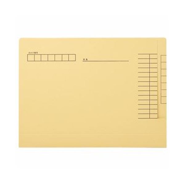 （まとめ）ライオン事務器 カルテフォルダーペーパータイプ A4 KF-1K-50P 1パック（50冊）【×3セット】[21]