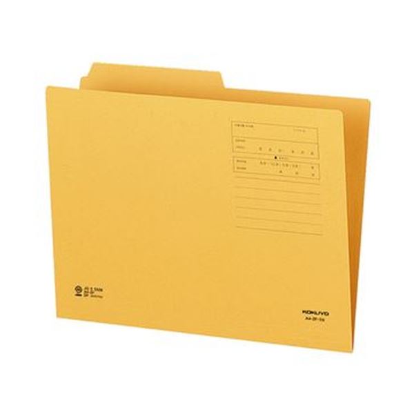 （まとめ）コクヨ 1/2カットフォルダー A4第1見出し A4-2F-1N 1セット（20冊）【×10セット】[21]