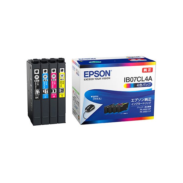 エプソン(EPSON) 【純正】 インクパック 4色パック(ブラック、シアン、マゼンタ、イエロー) IB07CL4A[21]