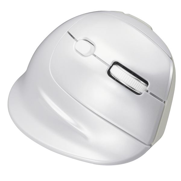 Digio2 Bluetooth5.0 高速エルゴノミクスマウス 5ボタン/BlueLED ホワイト MUS-BKF177W[21]
