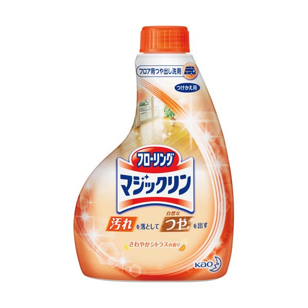 （まとめ）花王 フローリングマジックリンつや出しスプレー 付替用 400ml 1本【×20セット】[21]
