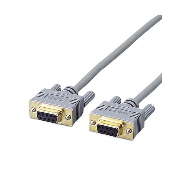 （まとめ）エレコムRS-232C有線テレビ(並大抵) D-Sub9pin刃針 3.0m C232N-930 1本【×3仕掛ける】[21]