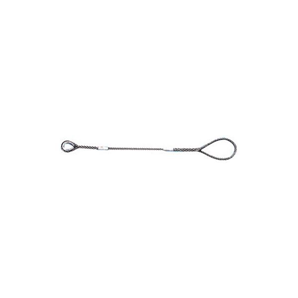 TRUSCO Wスリング Bタイプ 片端シンブル入 12mm&times;2m GRB-12S2 1本[21]｜本家屋