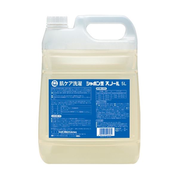 シャボン玉石けん シャボン玉 スノール液体タイプ 業務用 5L 1本[21]
