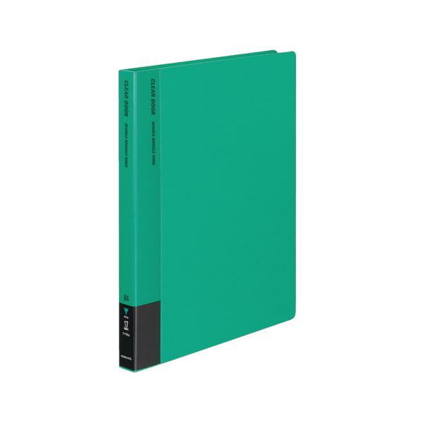 コクヨ クリヤーブック（替紙式）A4タテ 30穴 12ポケット付属 背幅27mm 緑 ラ-720G 1セット（10冊）[21]