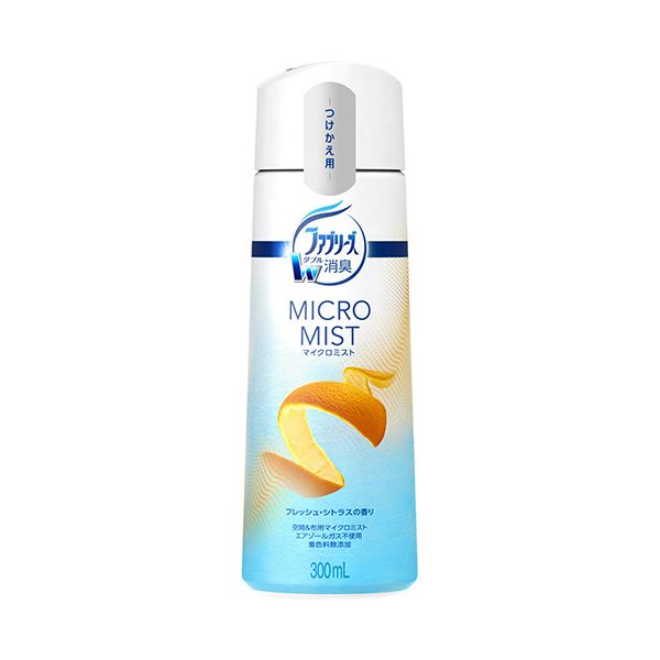 （まとめ）P＆G ファブリーズマイクロミスト フレッシュ・シトラスの香り つけかえ用 300ml 1本【×10セット】[21]
