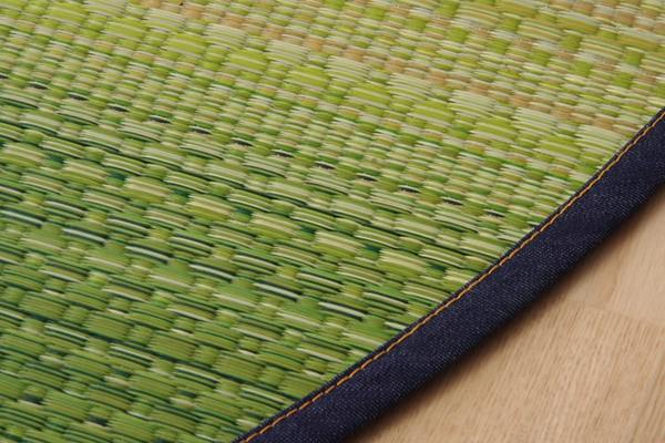 楽天市場】い草 ラグマット/絨毯 【約190×210cm 楕円 グリーン】 楕円 