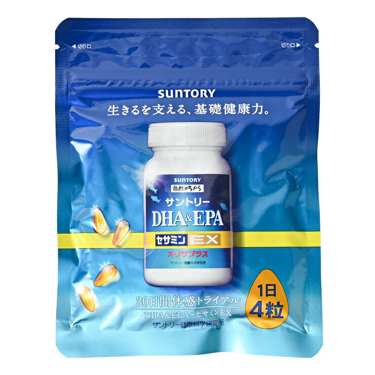 サントリー　DHA＆EPA+セサミンEX　サプリメント　SUNTORY　パウチタイプ