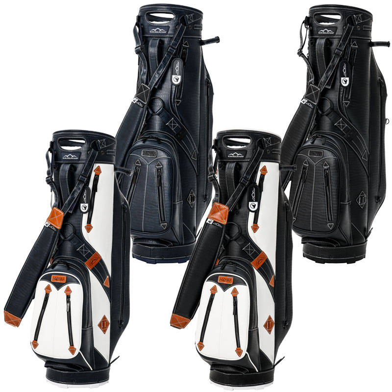 希少 本革 HONMA キャディバック シューズケースカートタイプ ゴルフバック HONMA GOLF 本間ゴルフ 日本製 ヘリテイジ キャディバッグ 9型
