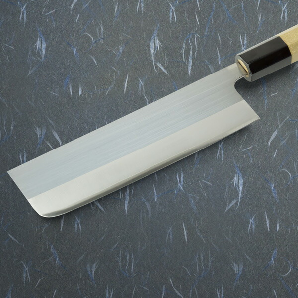菜切り包丁 両刃 165mm粉末ハイスR2 割込み ステンレス 水牛八角柄 ...