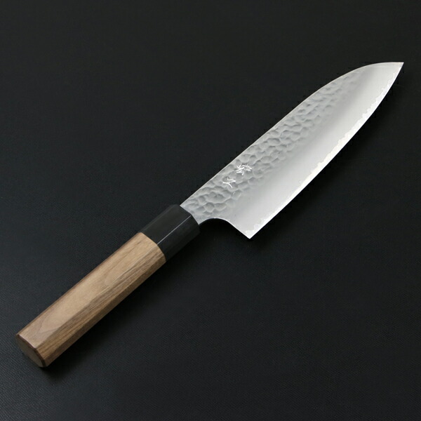 楽天市場】宏之作 三徳包丁 170mm 粉末ハイス HAP40鋼 ウォルナット