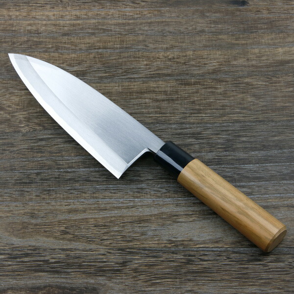 楽天市場】出刃包丁 片刃 150mm 白紙2号 左利き用(和包丁 出刃 捌き