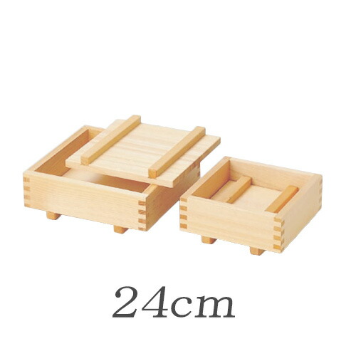 【製造業者直送】押し弥助器 椹 さわら製 約6合 内寸210×210×H75粍 日本製 (箱弥助 雀弥助 なれ弥助 早弥助)