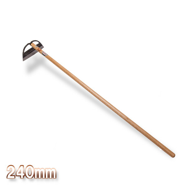 楽天市場】鋼付き 三角ホー 240mm 木長柄 スウェーデン鋼製 日本