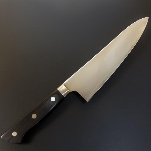 楽天市場】牛刀 両刃 210mm V金10号 ステンレス ダマスカス模様 共口金