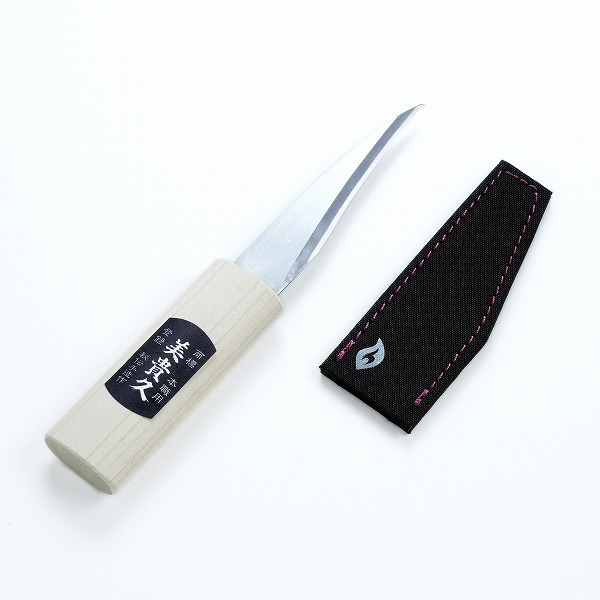楽天市場】美貴久 横手小刀 135mm 槌目片刃 右利き用 サック付(敬老の