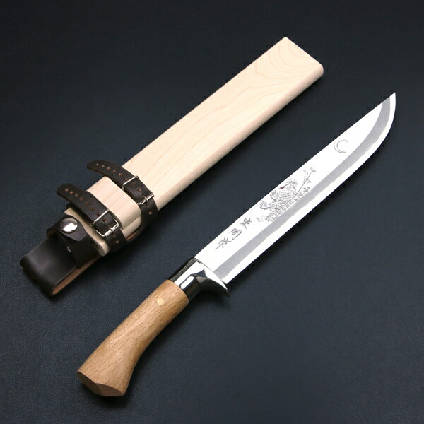 楽天市場】東周作 極上 狩猟剣鉈 8寸 「鶯」 青紙鋼 土佐火造り鉈