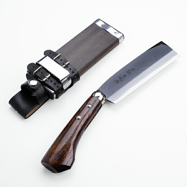 楽天市場】特選国産品 土佐 腰鉈 黒吊革鞘入 210mm 両刃・片刃 (どちら