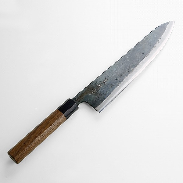 東周作 和牛刀 240mm 両刃 青紙1号 割込み 黒打ち仕上げ ウォルナット八角柄 土佐打ち刃物 16,132円