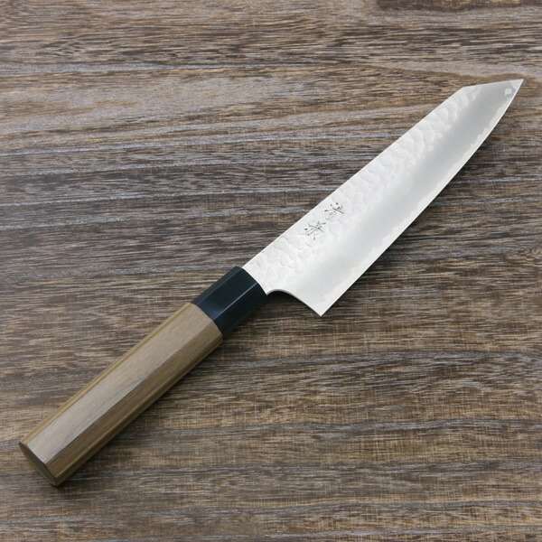 楽天市場】和三徳包丁 両刃 165mm 粉末ハイス 水牛八角柄 (和包丁 三徳
