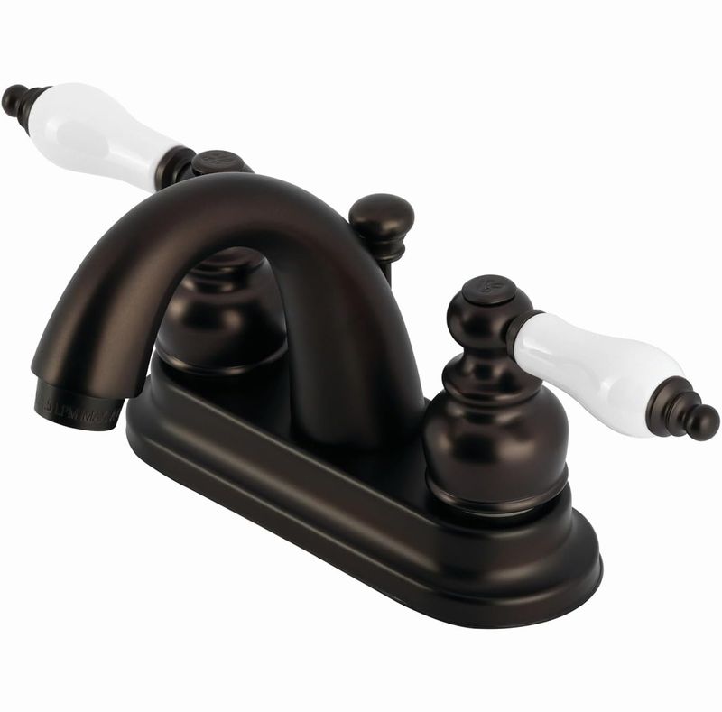 キングストン真鍮KB1638シングルハンドルバスタブ＆シャワーの蛇口 並行輸入品 ☆KINGSTONキングストン☆洗面台用蛇口（真鍮製水栓金具