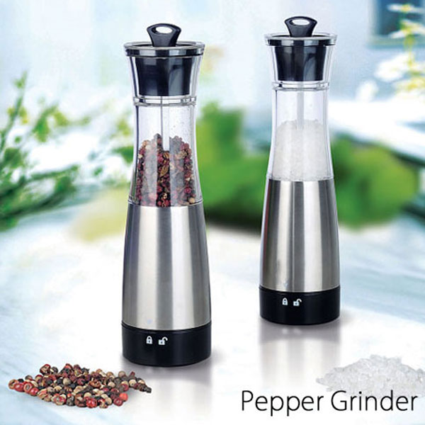 傾けるだけで挽けるミル ”Gravity”Electric Pepper Grinder(グラビティ エレクトリックペッパーグラインダー)【ペッパー ソルト 塩 胡椒 コショウ 電動 電池】