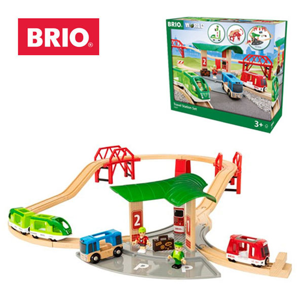 予約販売品 ラッピング対応 遊びの幅 広がる Brio ブリオ トラベルステーションセット Brio ブリオ プレゼント 出産祝い おもちゃ トラベルステーションセット 木のおもちゃ ブリオ 玩具 Brio ブリオ プレゼント プチギフト 子供 にも Hono