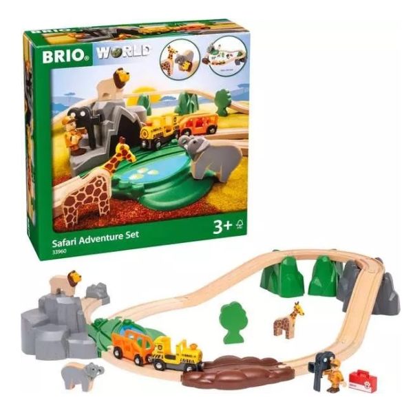 一般受けの木製レールウェイシステム！”BRIO（ブリオ）”サファリ冒険仕掛ける【ブリオ 木製軌跡仕掛ける 木の手あそび】