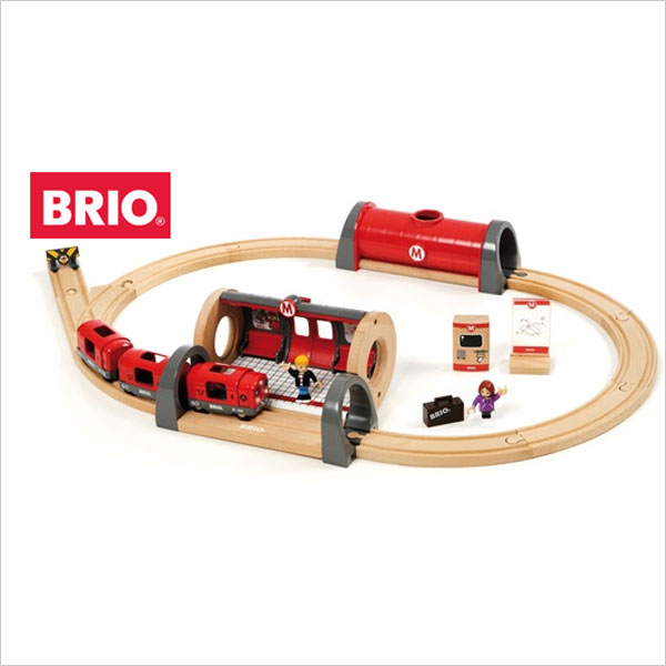 BRIO（ブリオ）メトロレールウェイセット 20ピース 木製レールセット 木のおもちゃ メトロレールセット プレゼント【送料無料】