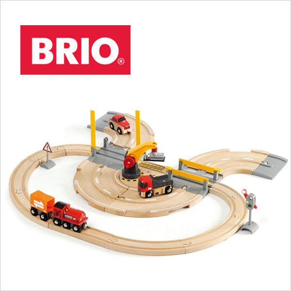 楽天市場】BRIO（ブリオ）レール＆ロードトラベルセット木製レール