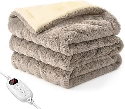 【訳あり特価品★見せびらかす品に付きお買い得通貨価値★】明かりブランケット 敷き 掛け 188x130糎 大判 節電 9座標軸体温合わせる 暖房装置物の具 ラテ