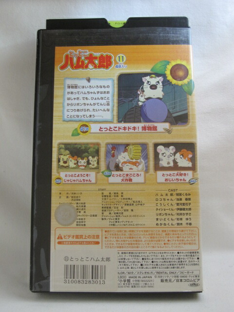 楽天市場 H1 中古 Vhsビデオ とっとこハム太郎 11巻 間下くるみ 池澤春菜 愛河里花子 ｓａｌｅ ｗｉｎｄ