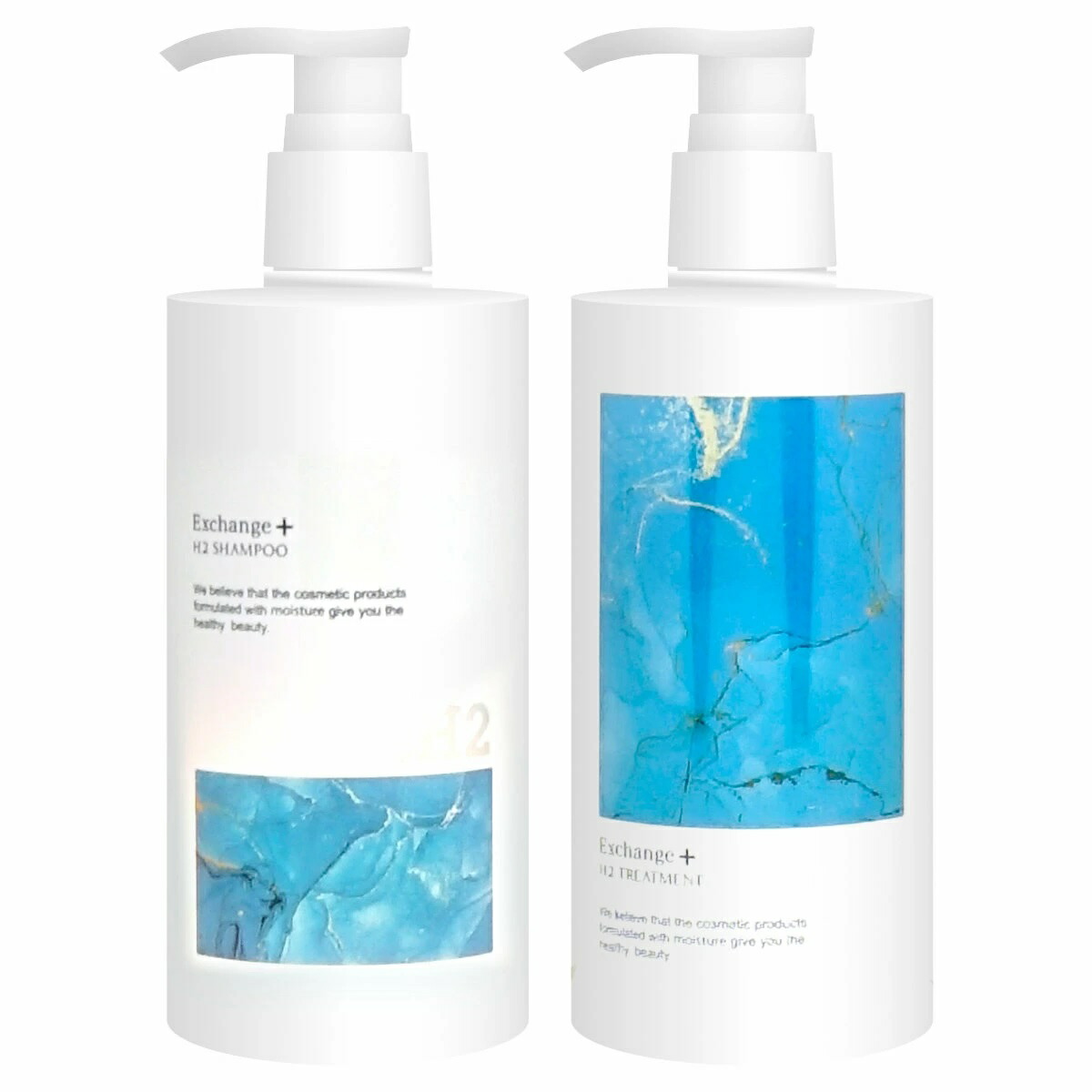 【セット販売】ストリ エクスチェンジプラスH2シャンプー300ml+トリートメント300ml 水素 ヘアケア 本体 正規品 箱なし｜Honu online shop