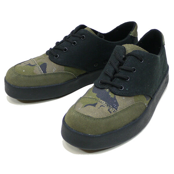 ARETH 地びた : ストレートチップスニーカー 靴 \"LOX\""/BLACK×CAMO"