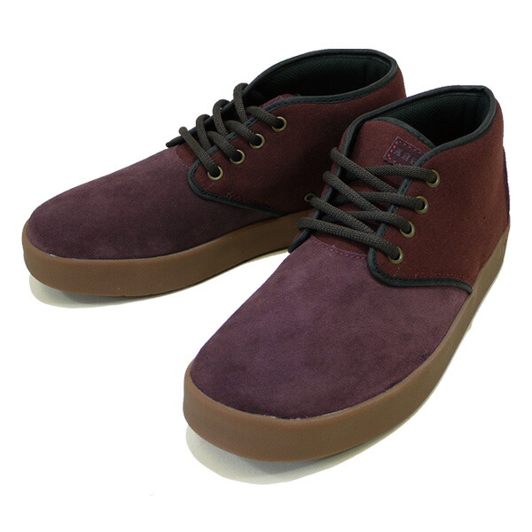 ARETH アース : チャッカブーツタイプスニーカー "BULIT" Burgundy｜ＨＯＯＤ 9,060円